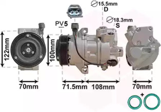 VAN WEZEL 3200k249 -  Компрессор, кондиционер